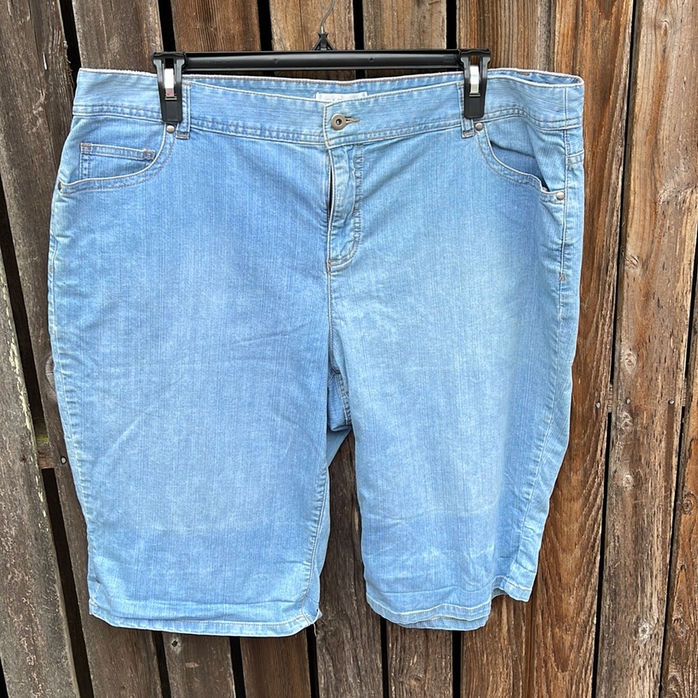 CJ Banks Light Blue Jean Shorts